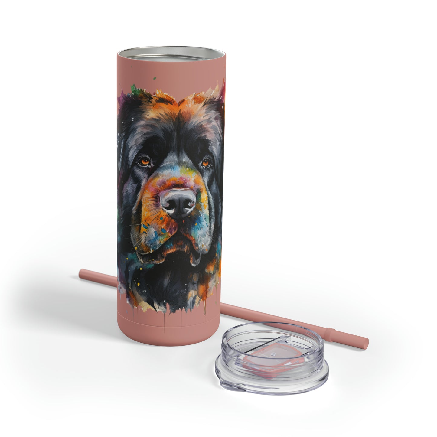 Newfoundland Dog 2 Maars Maker Skinny Matte Tumbler, 20oz