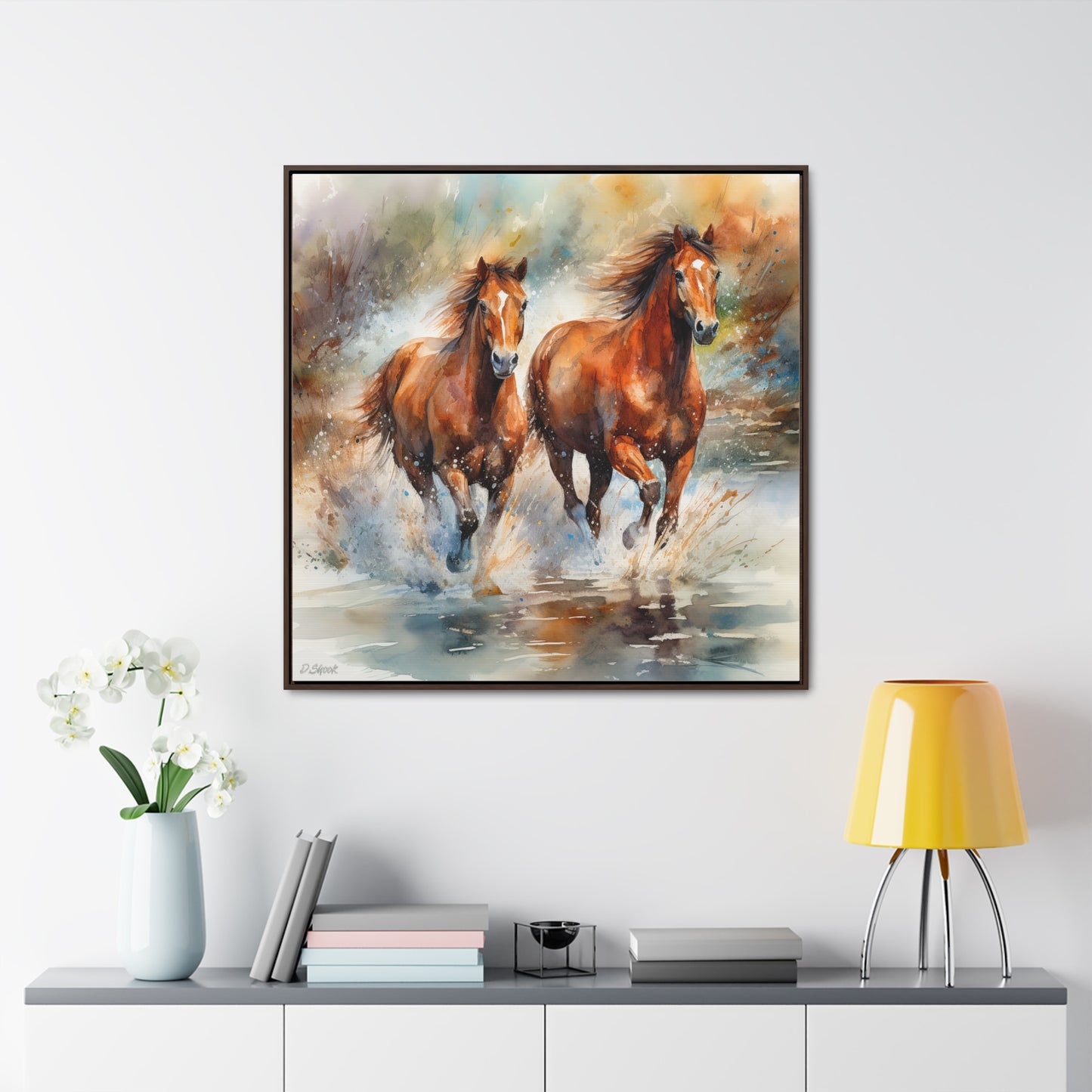 Horse Rescue 17 Gallery Canvas Wraps, Square Frame