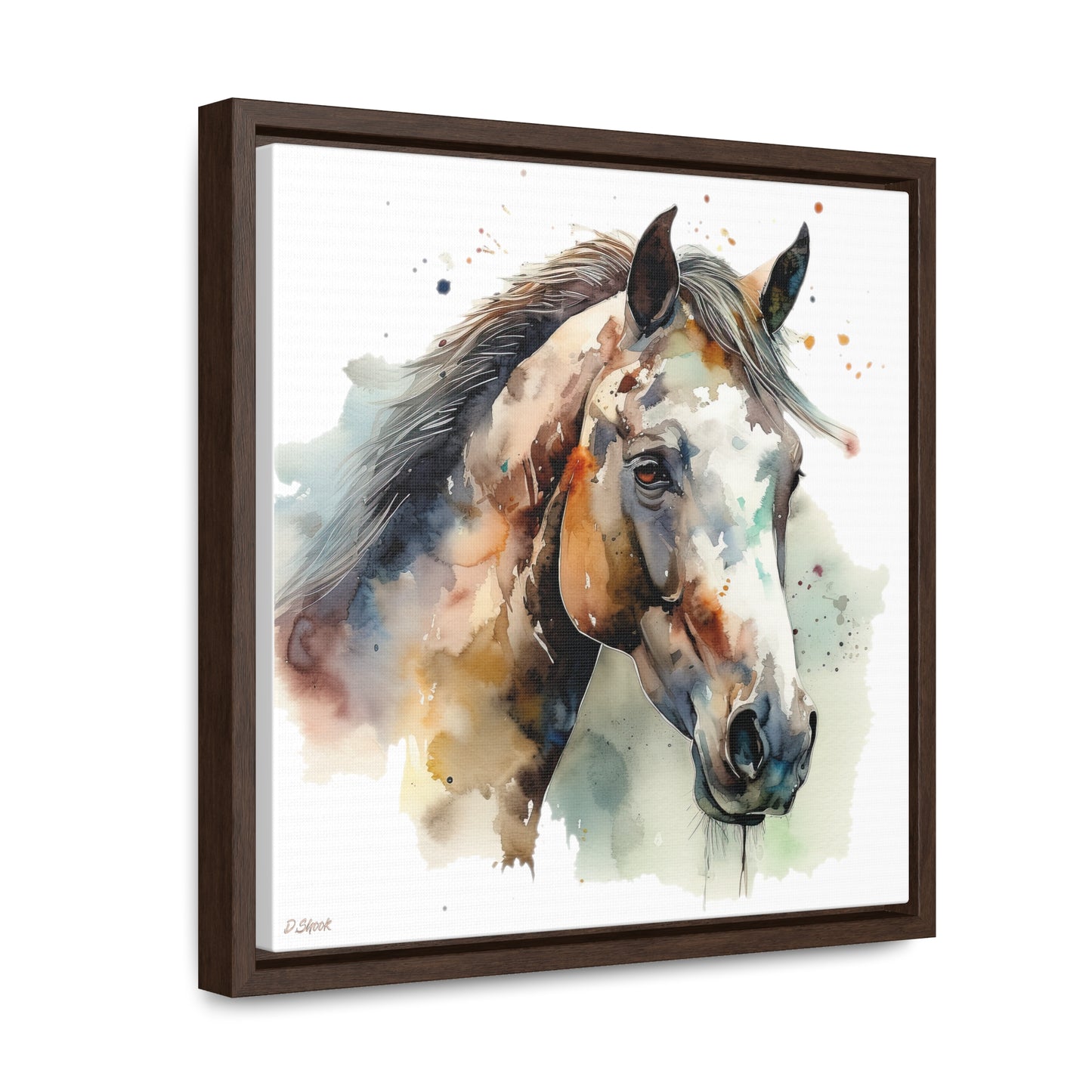 Horse Rescue 22 Gallery Canvas Wraps, Square Frame