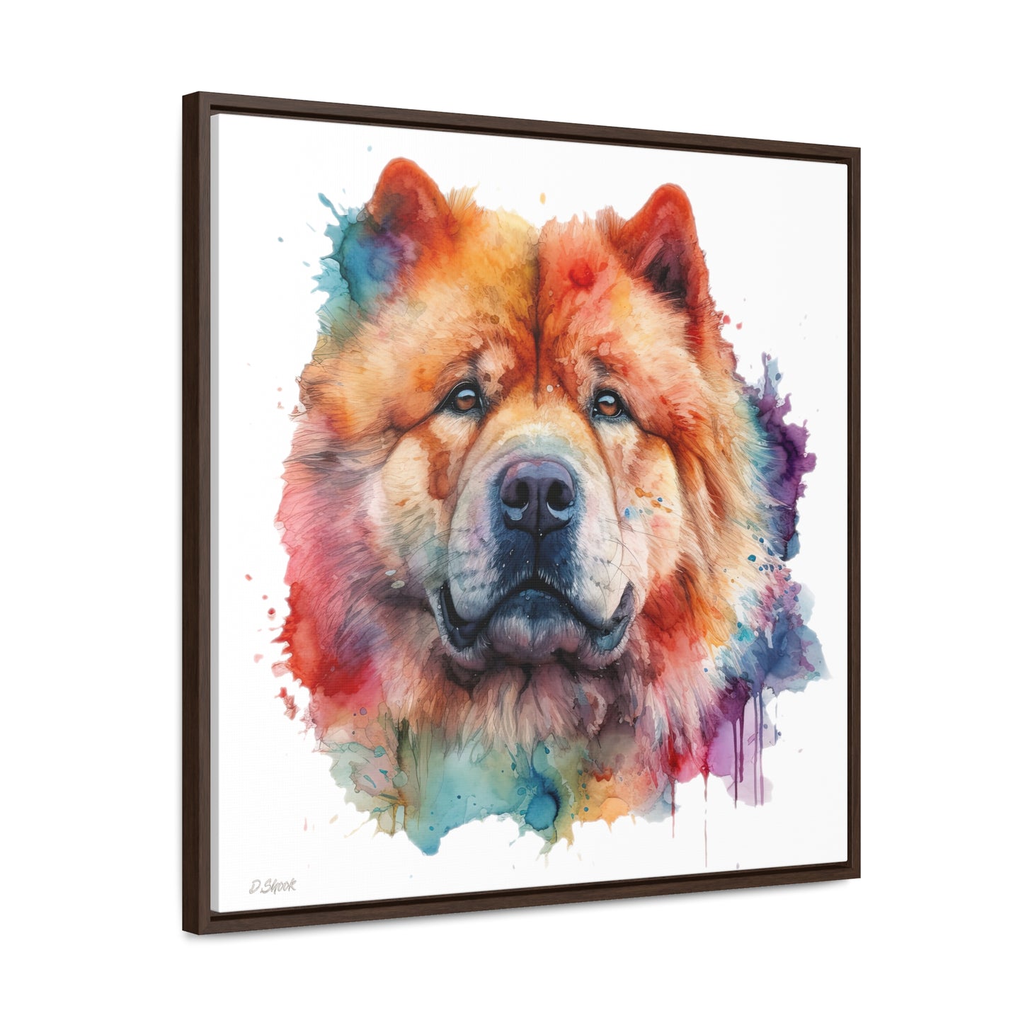 Chow Chow 2 Gallery Canvas Wraps, Square Frame