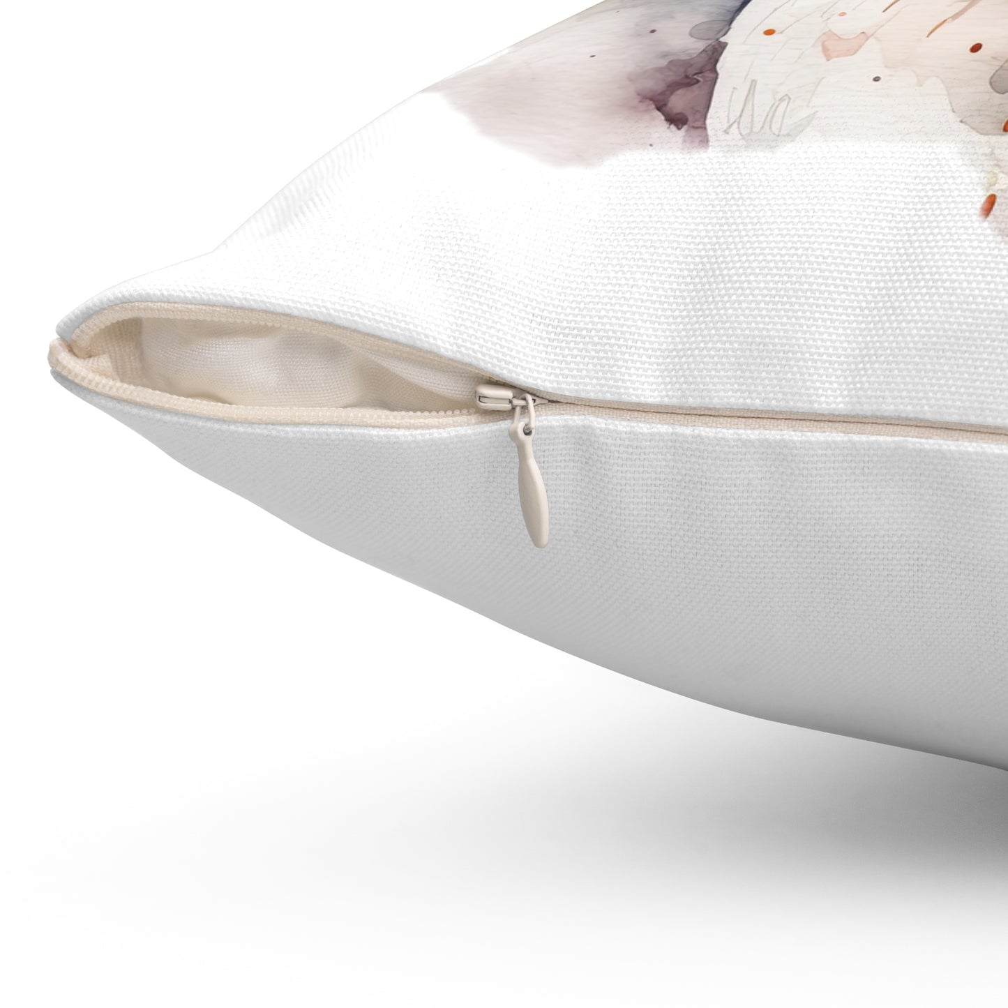 Maltese Dog 2 Spun Polyester Square Pillow