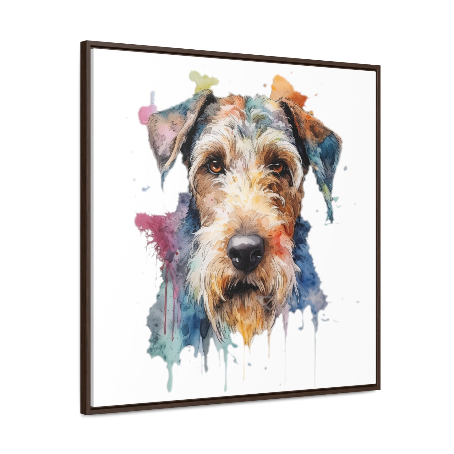 Airedale Terrier 2 Gallery Canvas Wraps, Square Frame