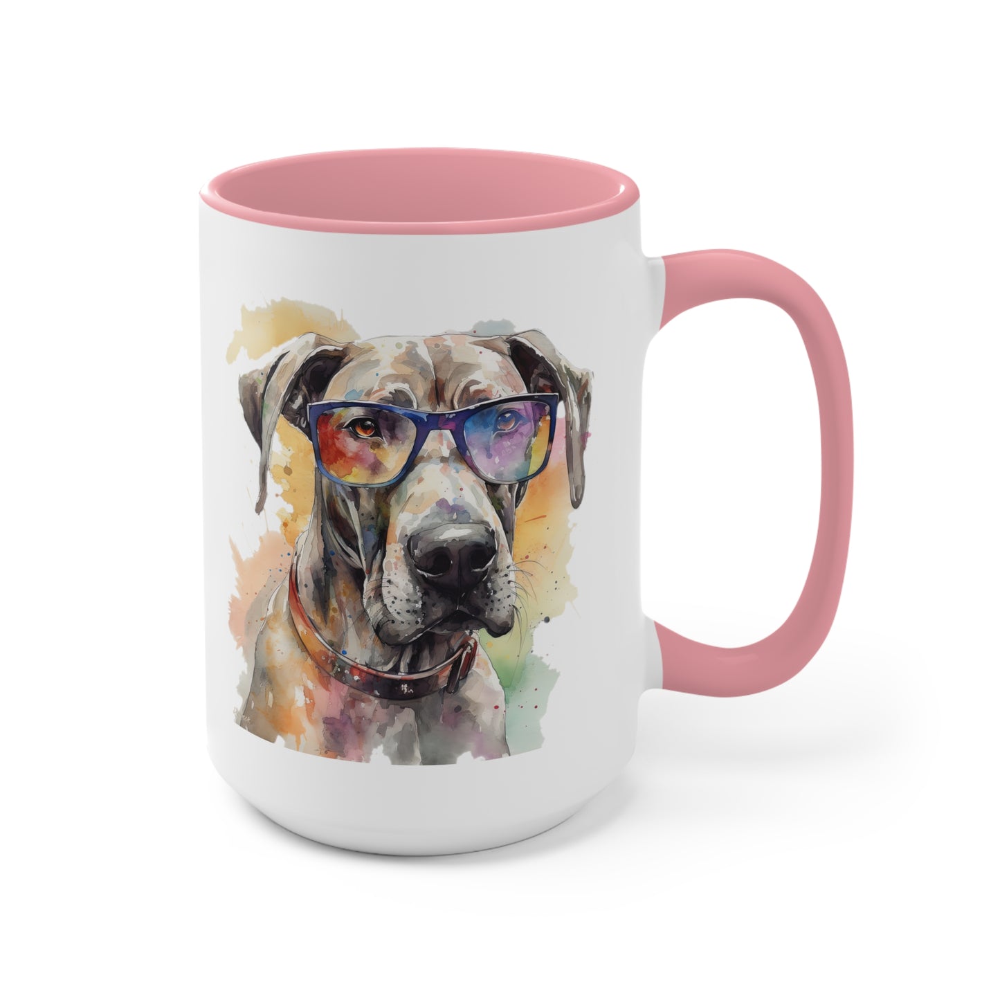 Great Dane 4 Accent Mugs