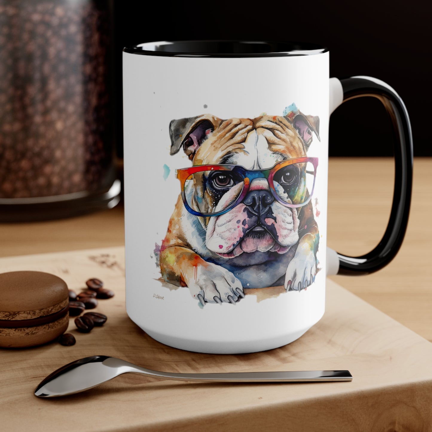 Bulldog 5 Accent Mugs