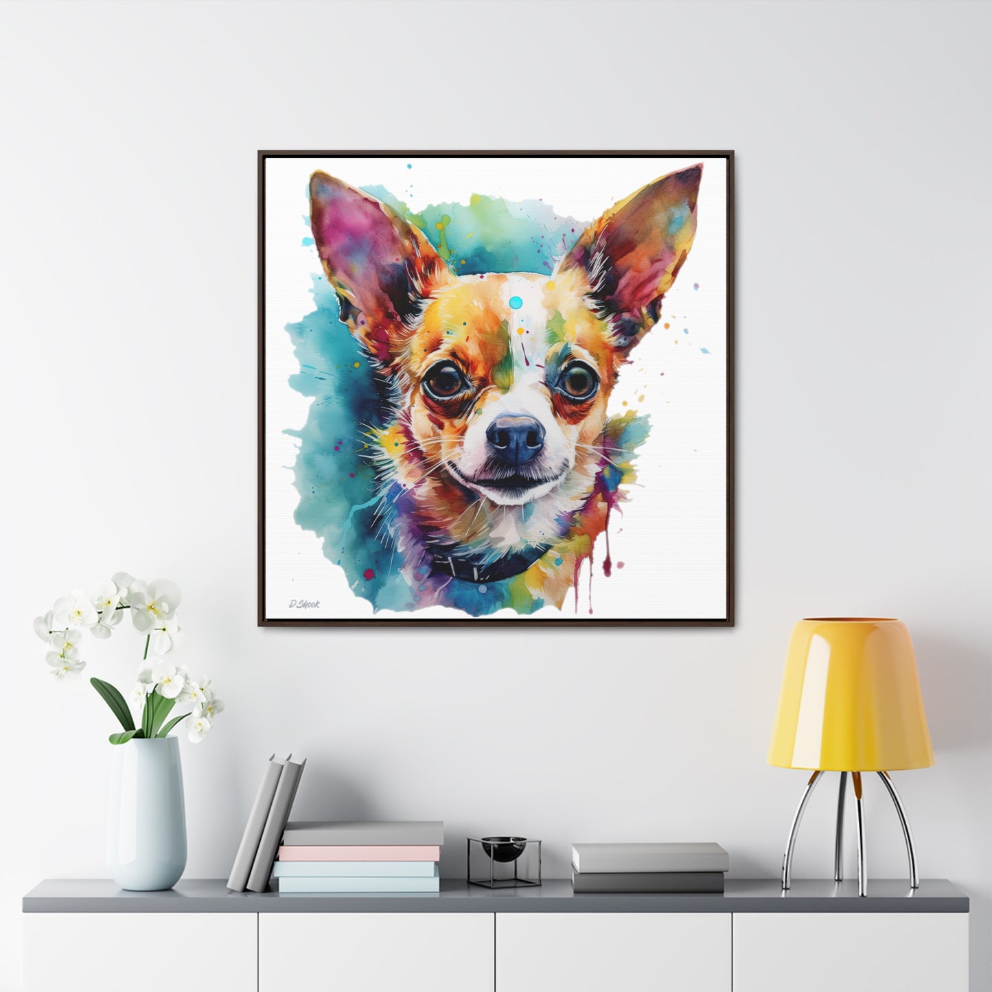 Chihuahua 1 Gallery Canvas Wraps, Square Frame