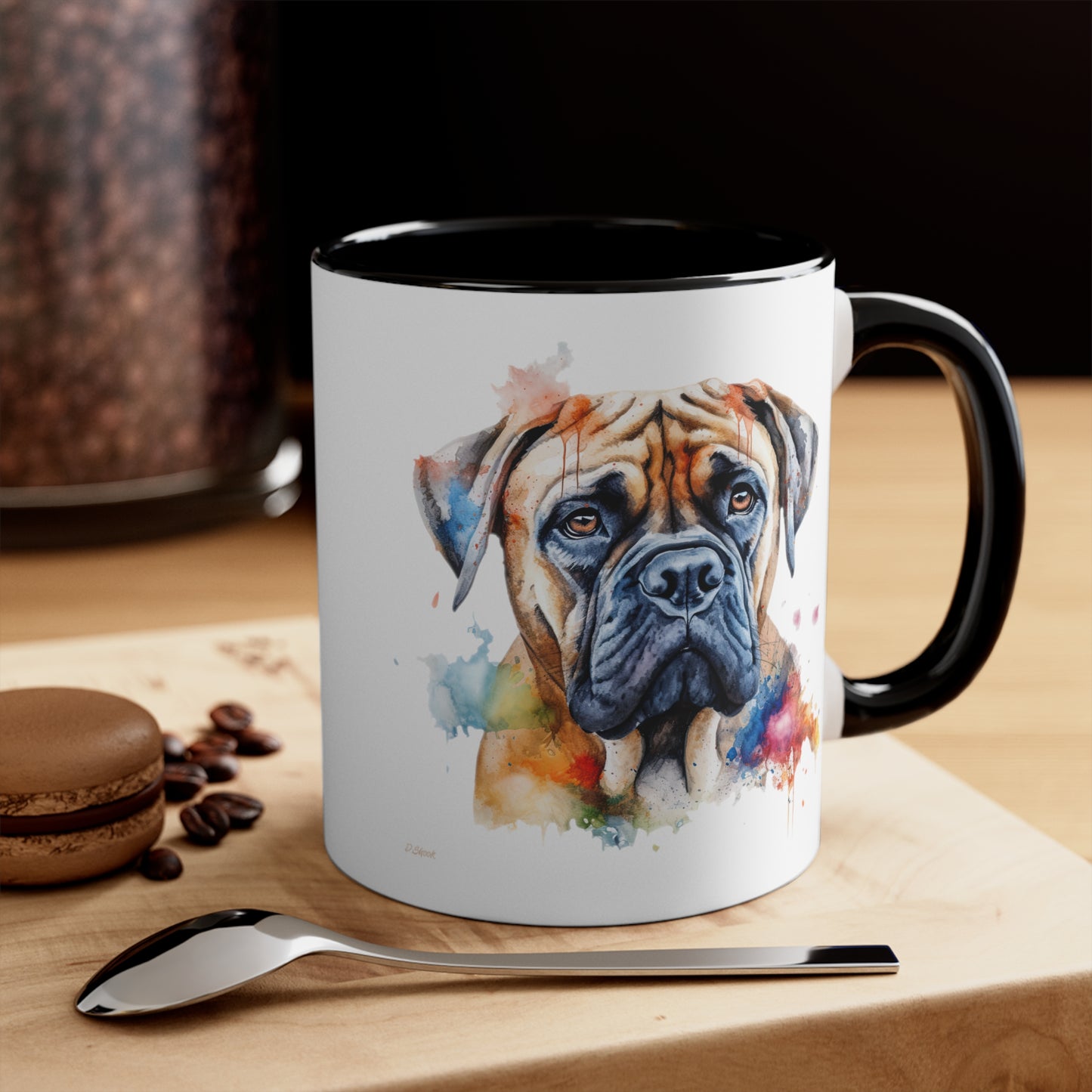 Bullmastiff 2 Accent Mugs