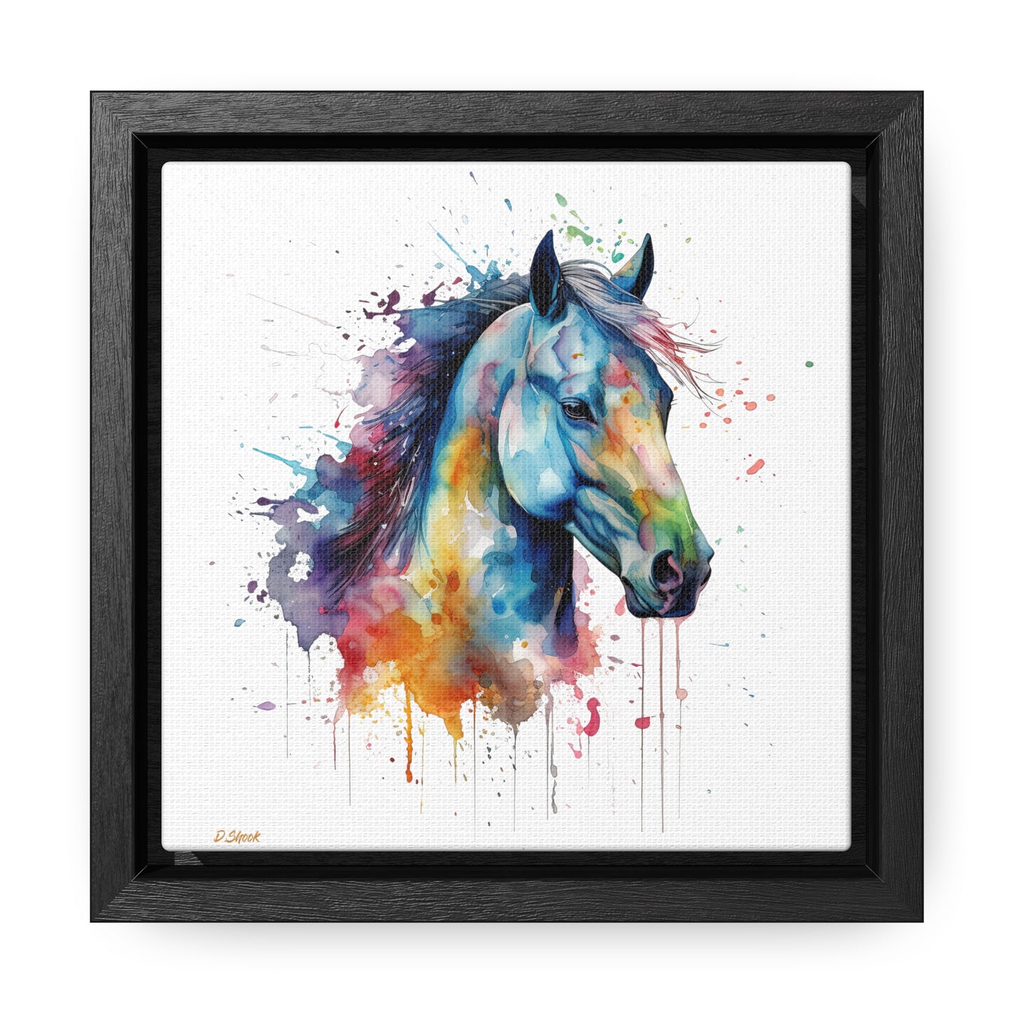 Horse Rescue 13 Gallery Canvas Wraps, Square Frame