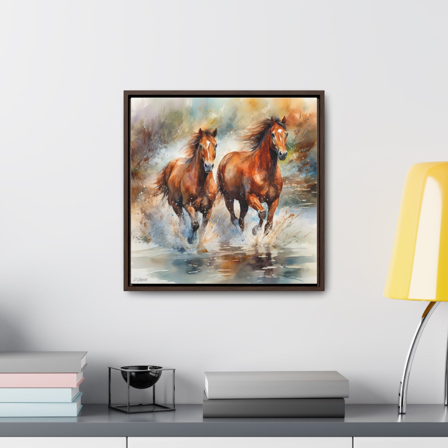 Horse Rescue 17 Gallery Canvas Wraps, Square Frame