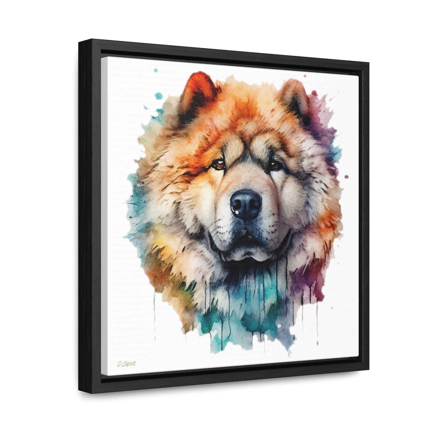 Chow Chow 3 Gallery Canvas Wraps, Square Frame