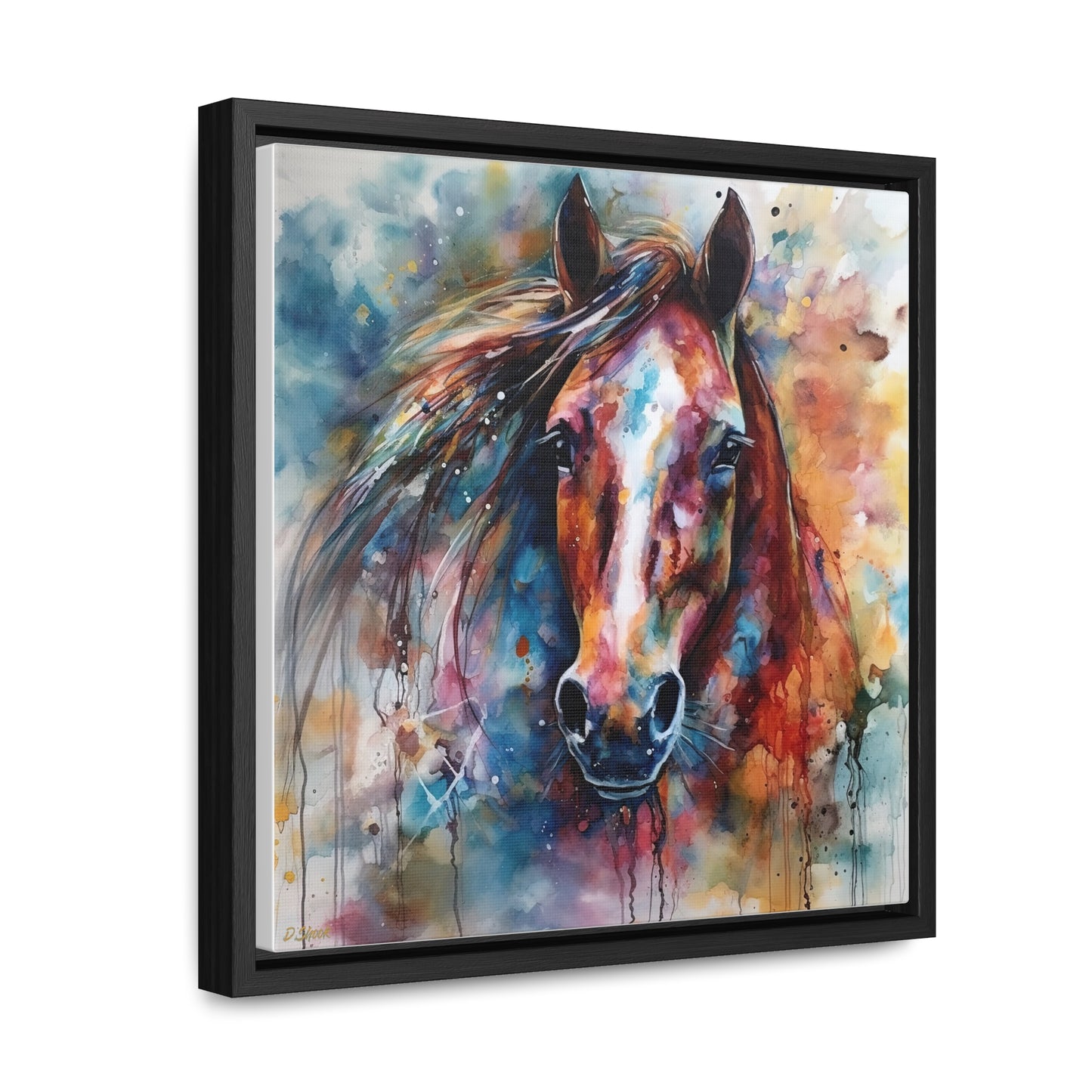 Horse Rescue 11 Gallery Canvas Wraps, Square Frame