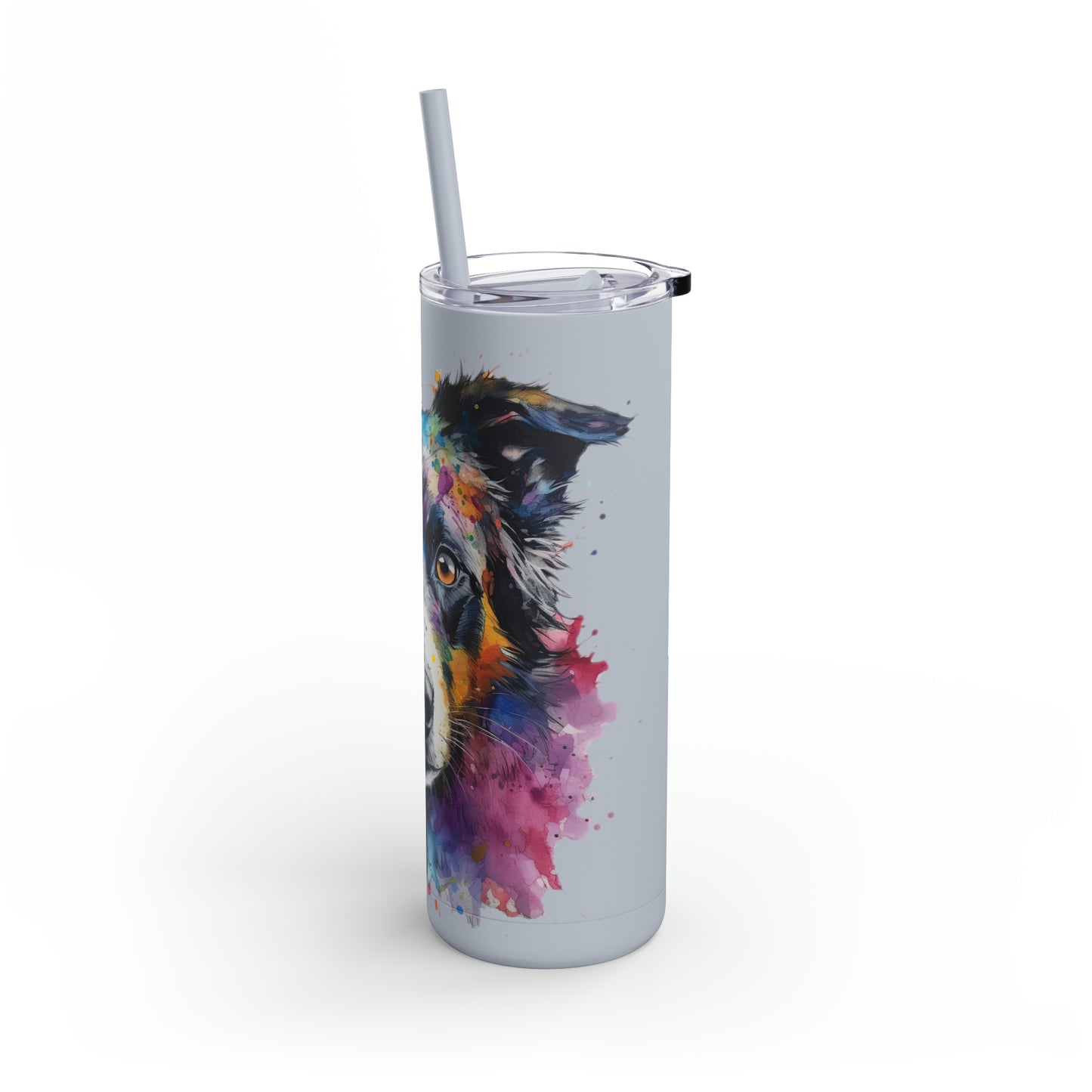 Border Collie 1 Maars Maker Skinny Matte Tumbler, 20oz