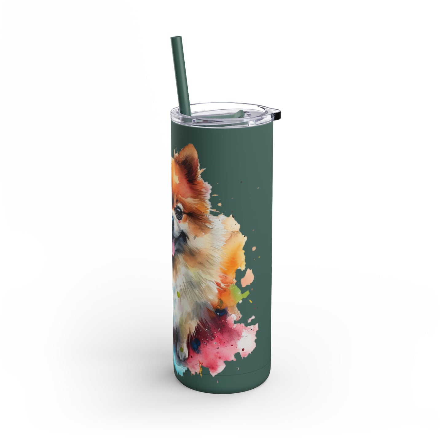 Pomeranian 2 Maars Maker Skinny Matte Tumbler, 20oz