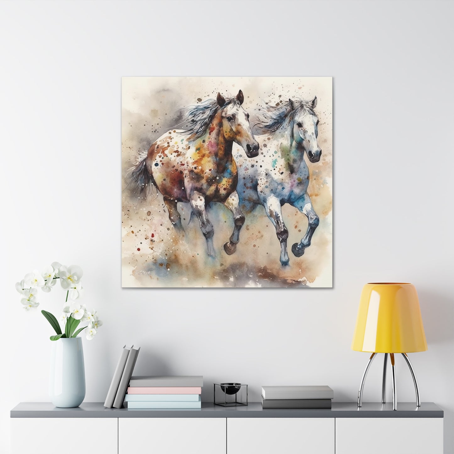 Wild Appaloosa Horses Canvas Gallery Wraps