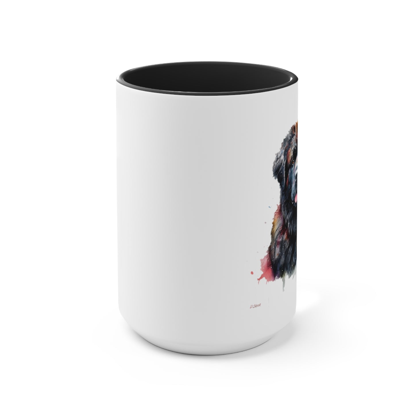 Newfoundland Dog 1 Accent Mugs