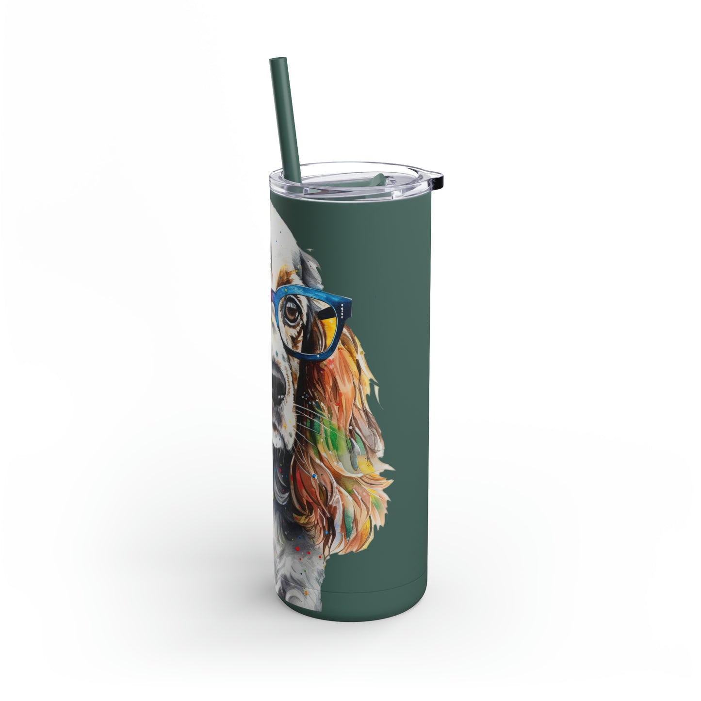 English Cocker Spaniel 6 Maars Maker Skinny Matte Tumbler, 20oz