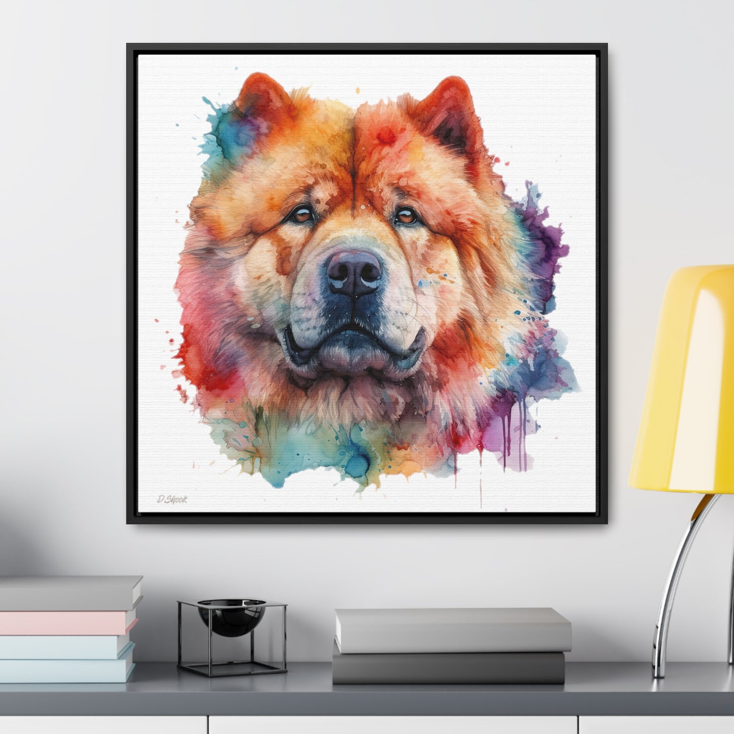 Chow Chow 2 Gallery Canvas Wraps, Square Frame