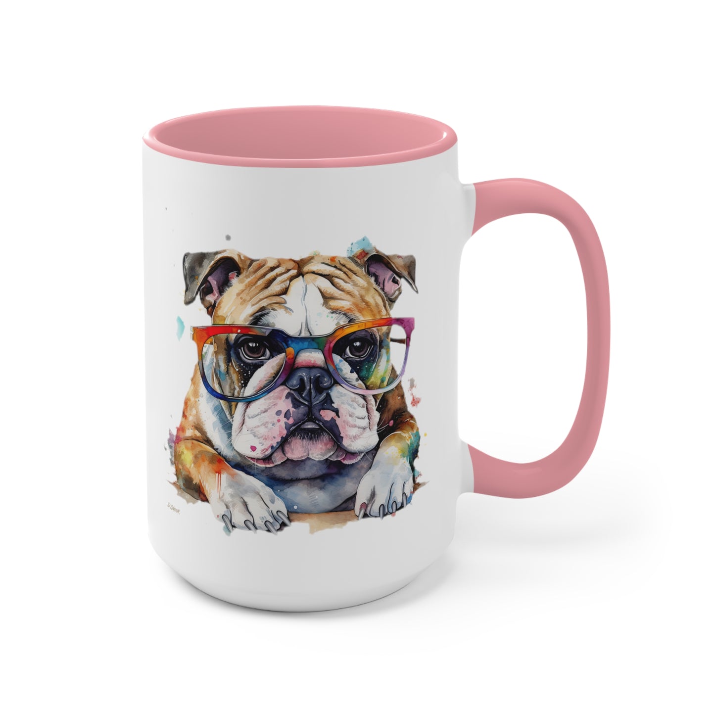 Bulldog 5 Accent Mugs