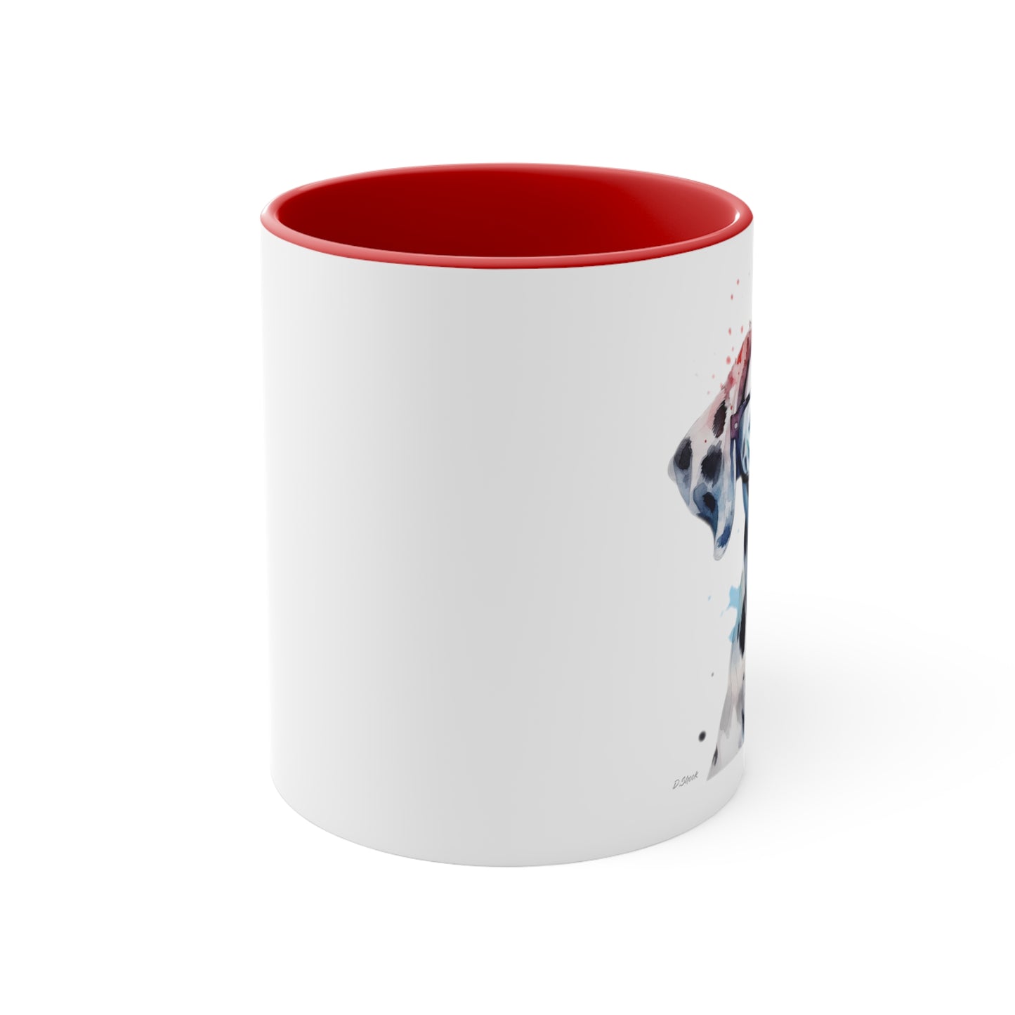 Dalmatian 4 Accent Mugs