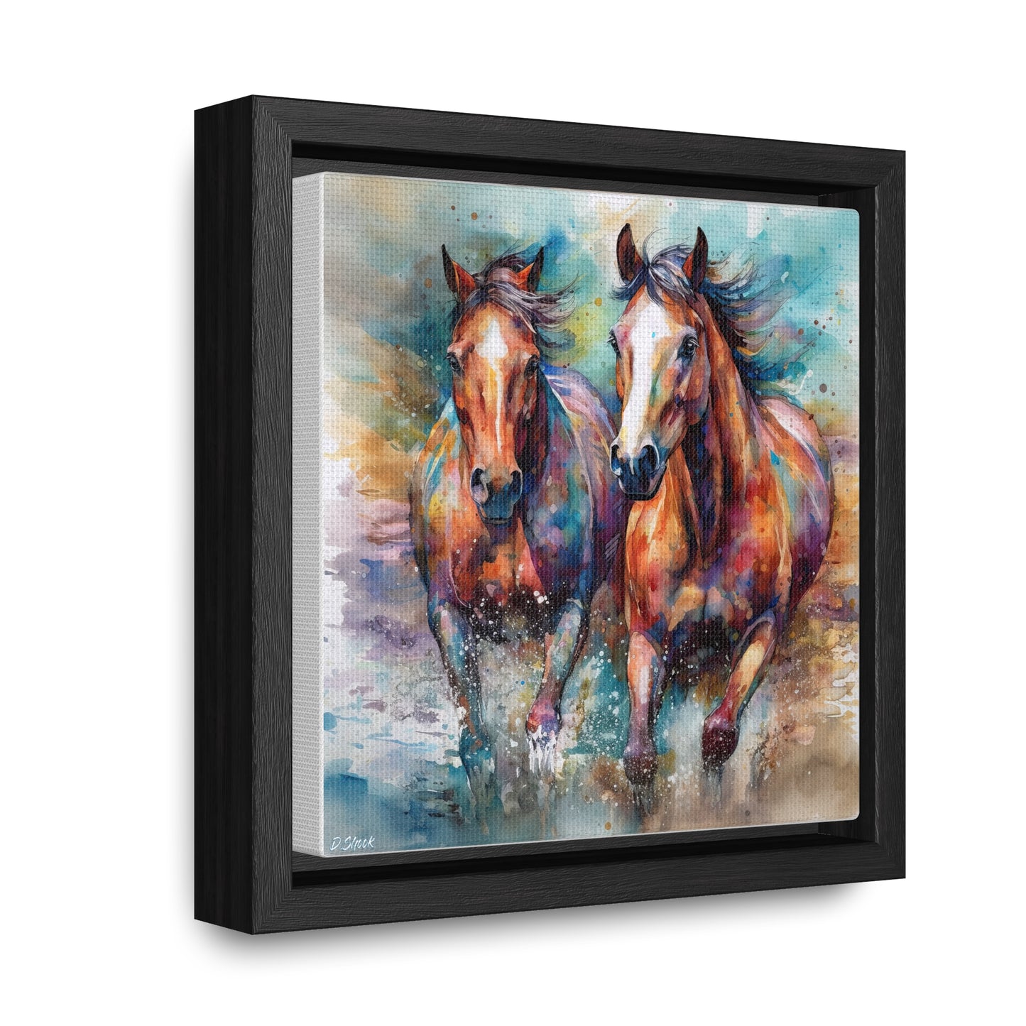 Horse Rescue 7 Gallery Canvas Wraps, Square Frame