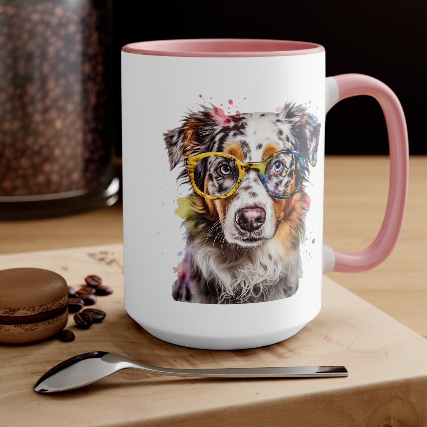 Australian Shepherd 4 Accent Mugs