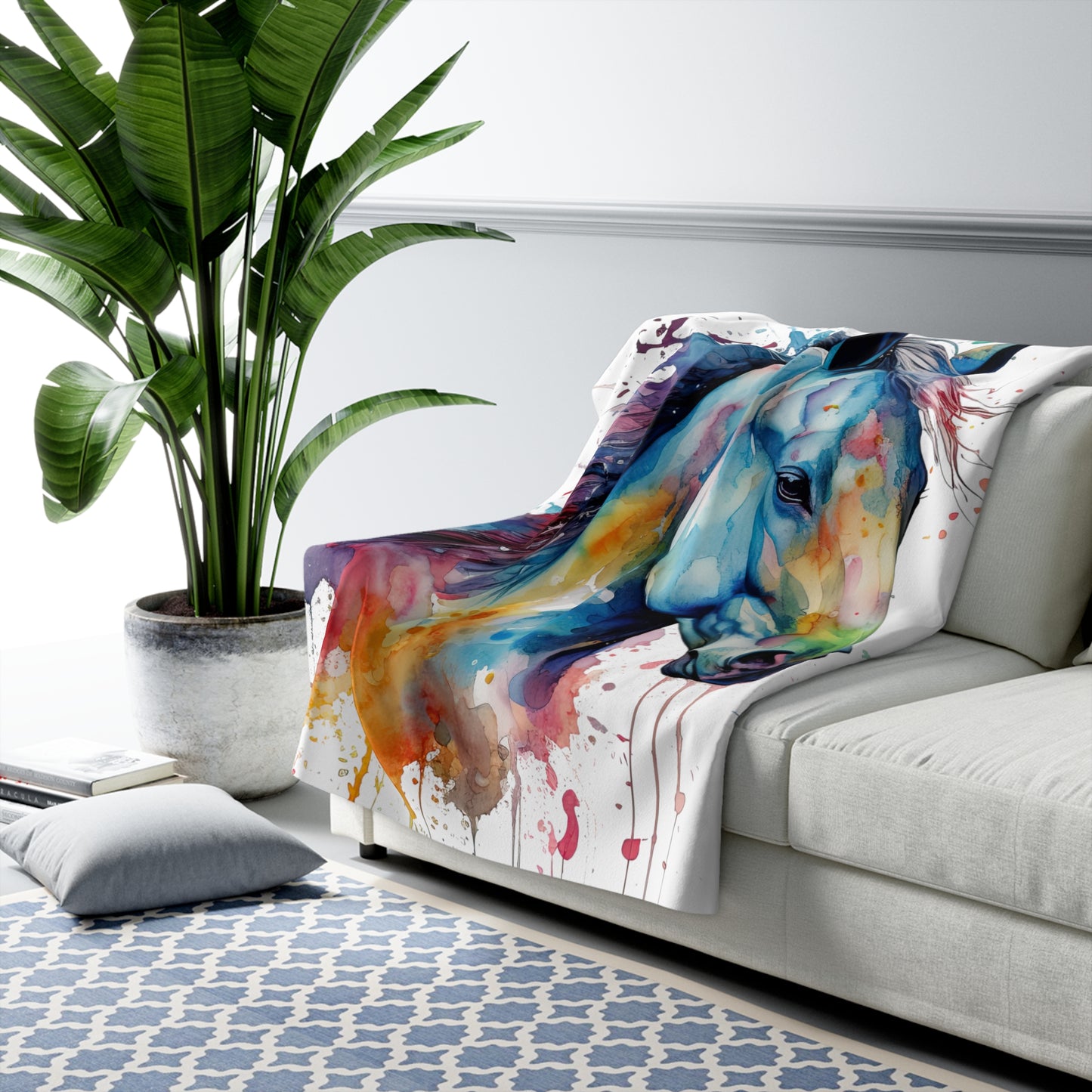 Horse Rescue 13 Sherpa Fleece Blanket