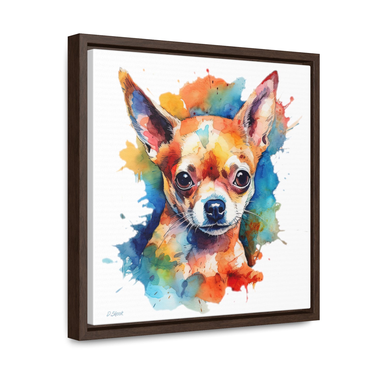 Chihuahua 6 Gallery Canvas Wraps, Square Frame