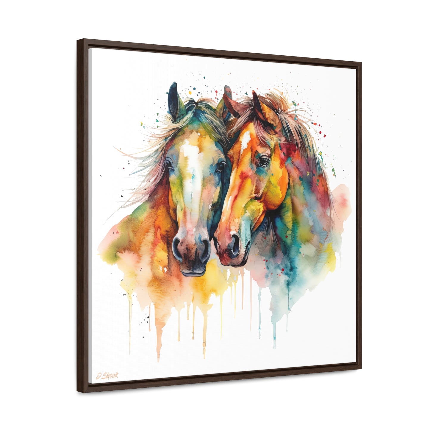 Horse Rescue 6 Gallery Canvas Wraps, Square Frame
