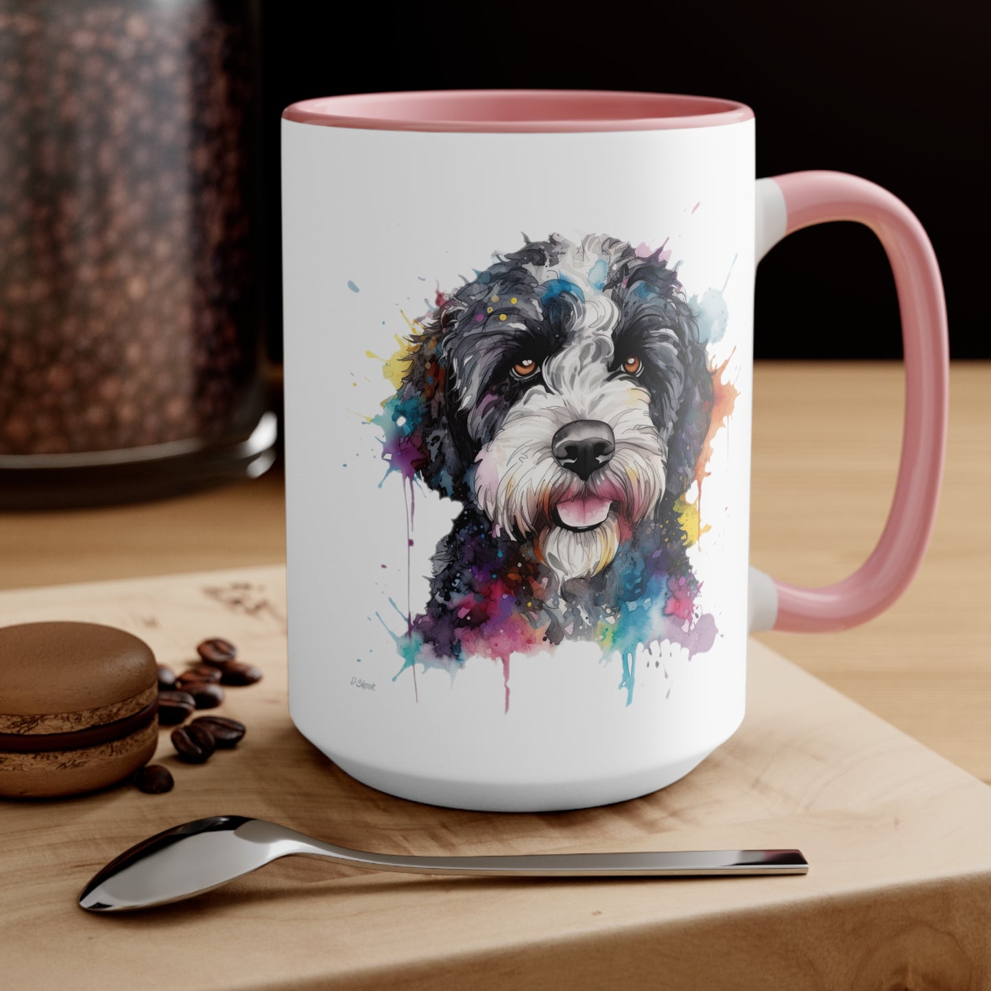 Portuguese Water Dog 1 Accent Mugs