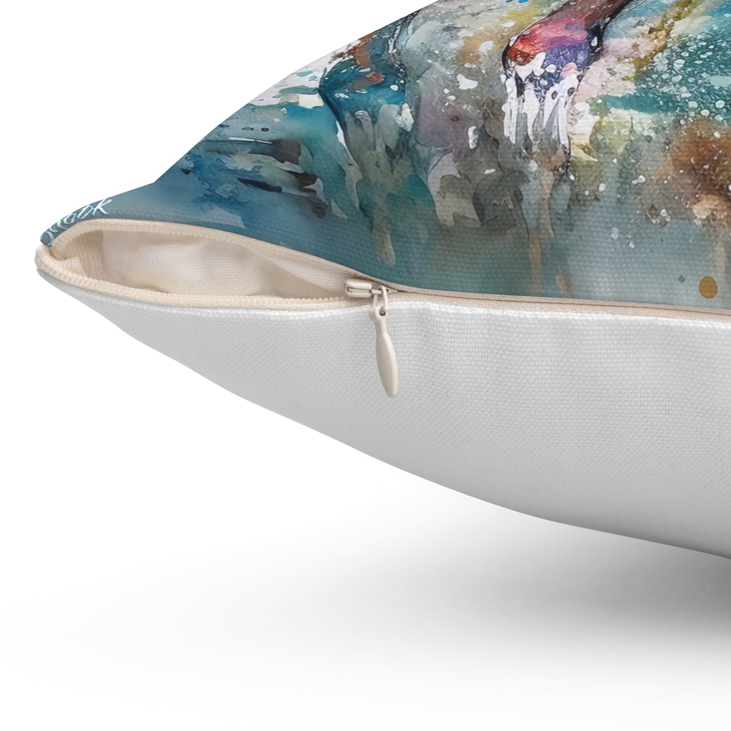 Horse Rescue 7 Spun Polyester Square Pillow