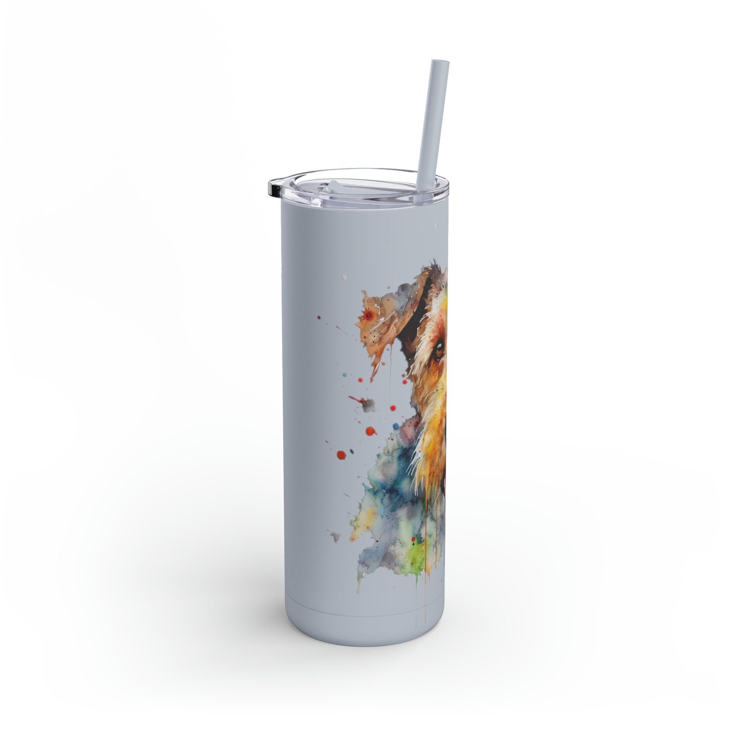 Airedale Terrier 1 Maars Maker Skinny Matte Tumbler, 20oz