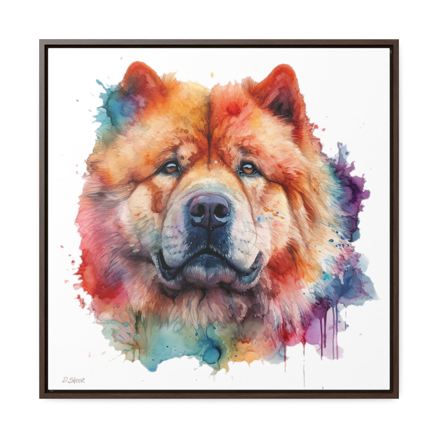 Chow Chow 2 Gallery Canvas Wraps, Square Frame