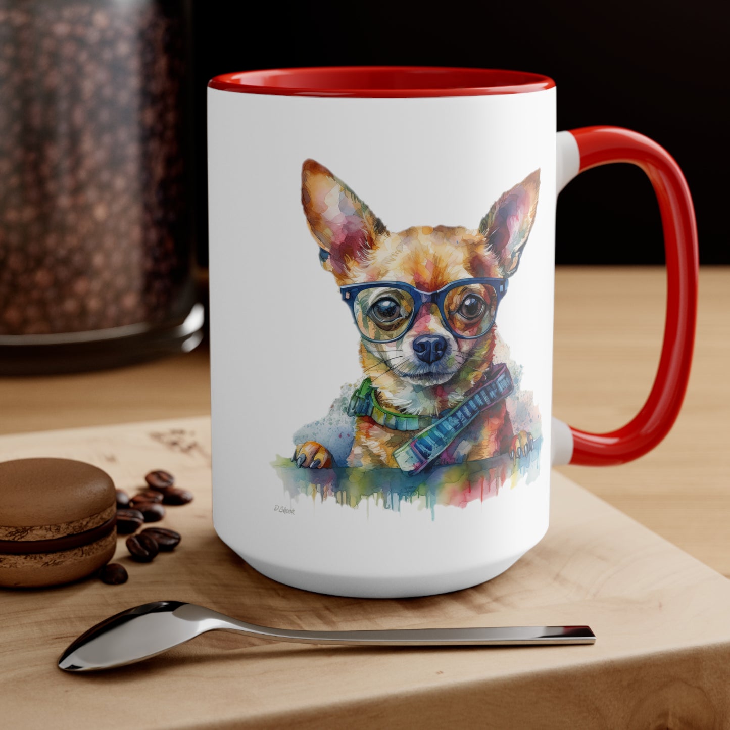 Chihuahua 4 Accent Mugs