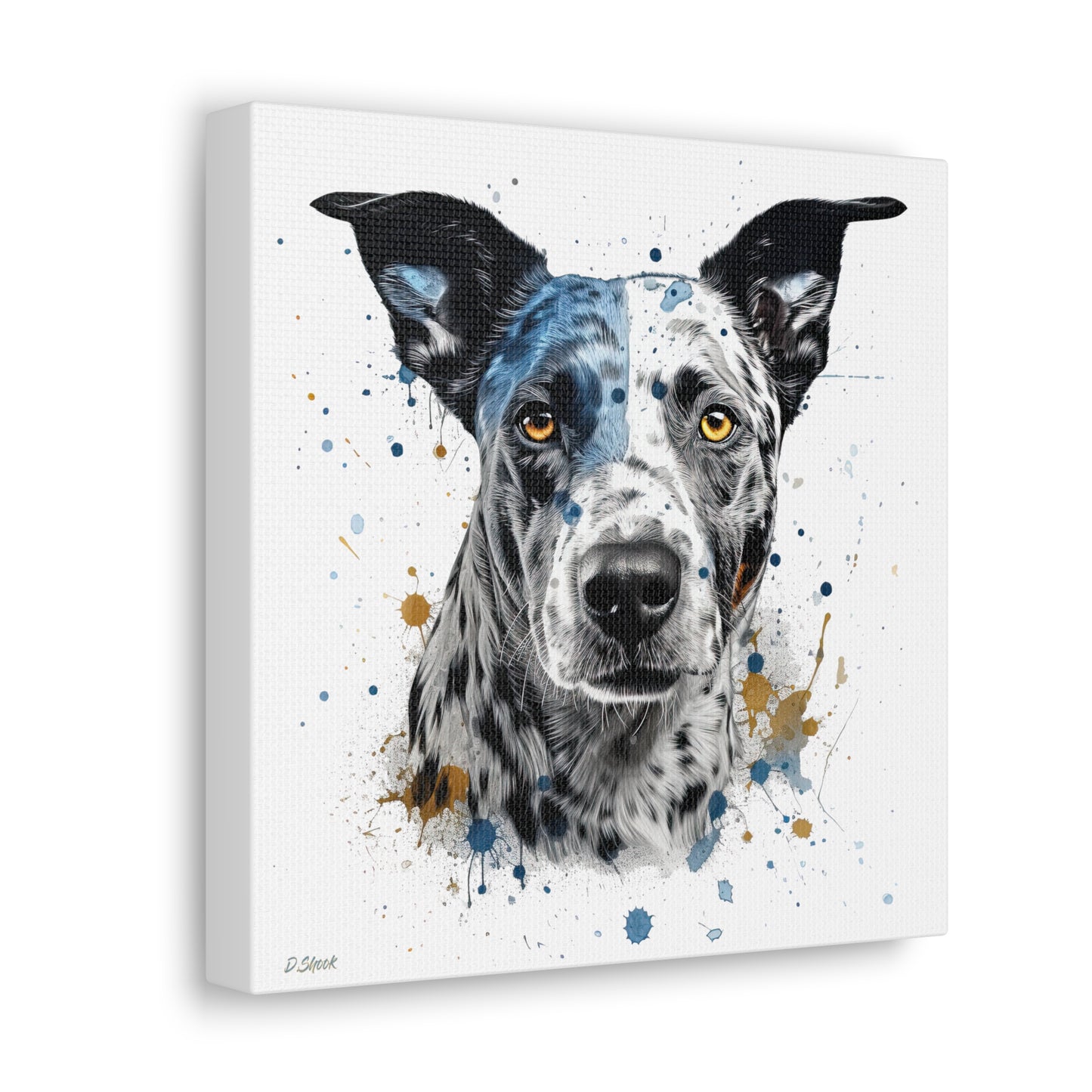 Blue Heeler 4 Canvas Gallery Wraps