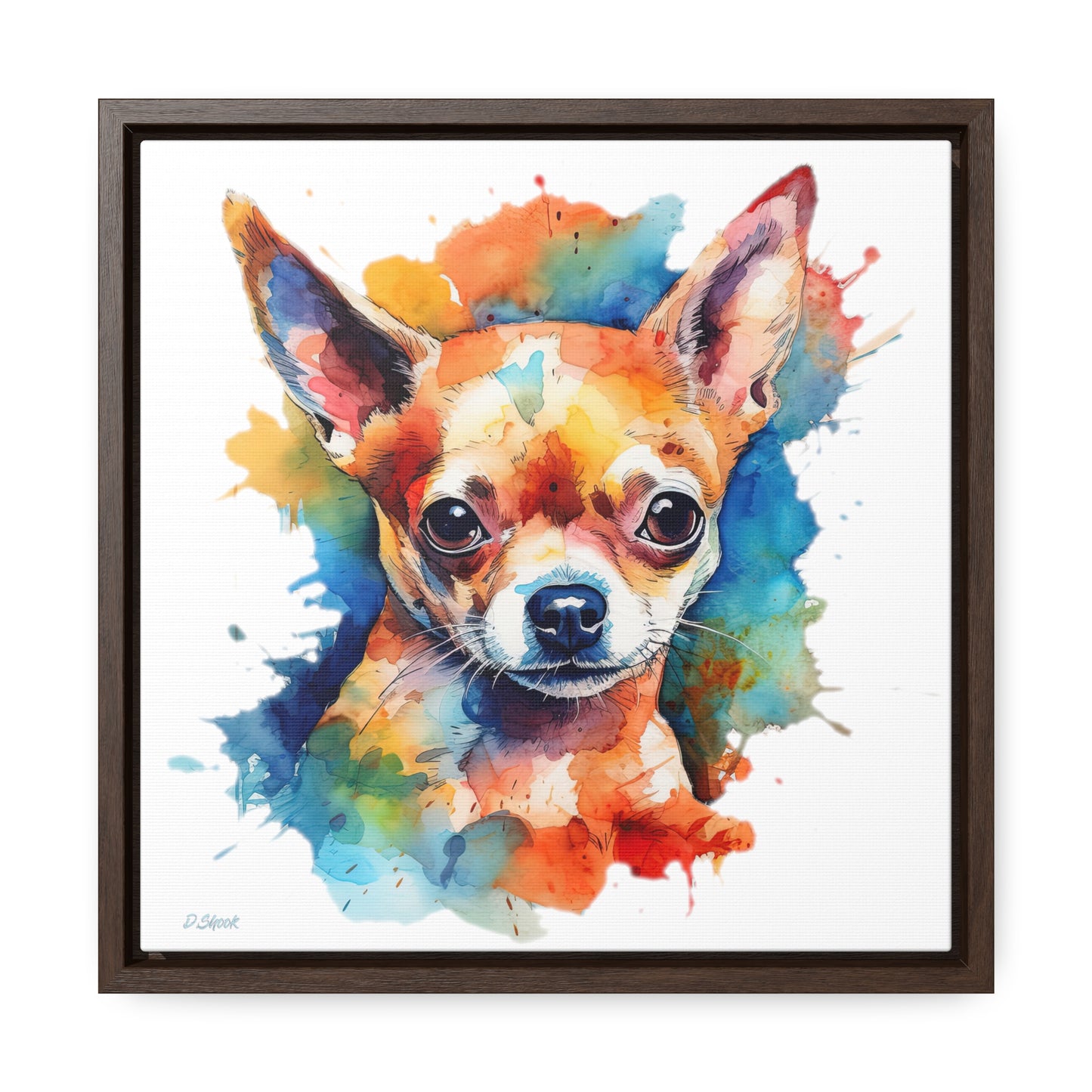 Chihuahua 6 Gallery Canvas Wraps, Square Frame
