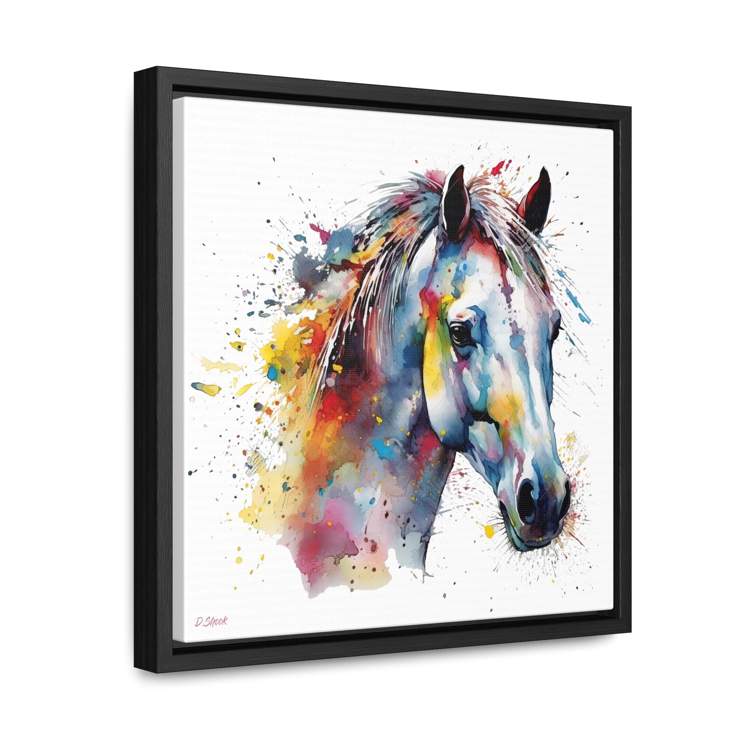 Horse Rescue 14 Gallery Canvas Wraps, Square Frame