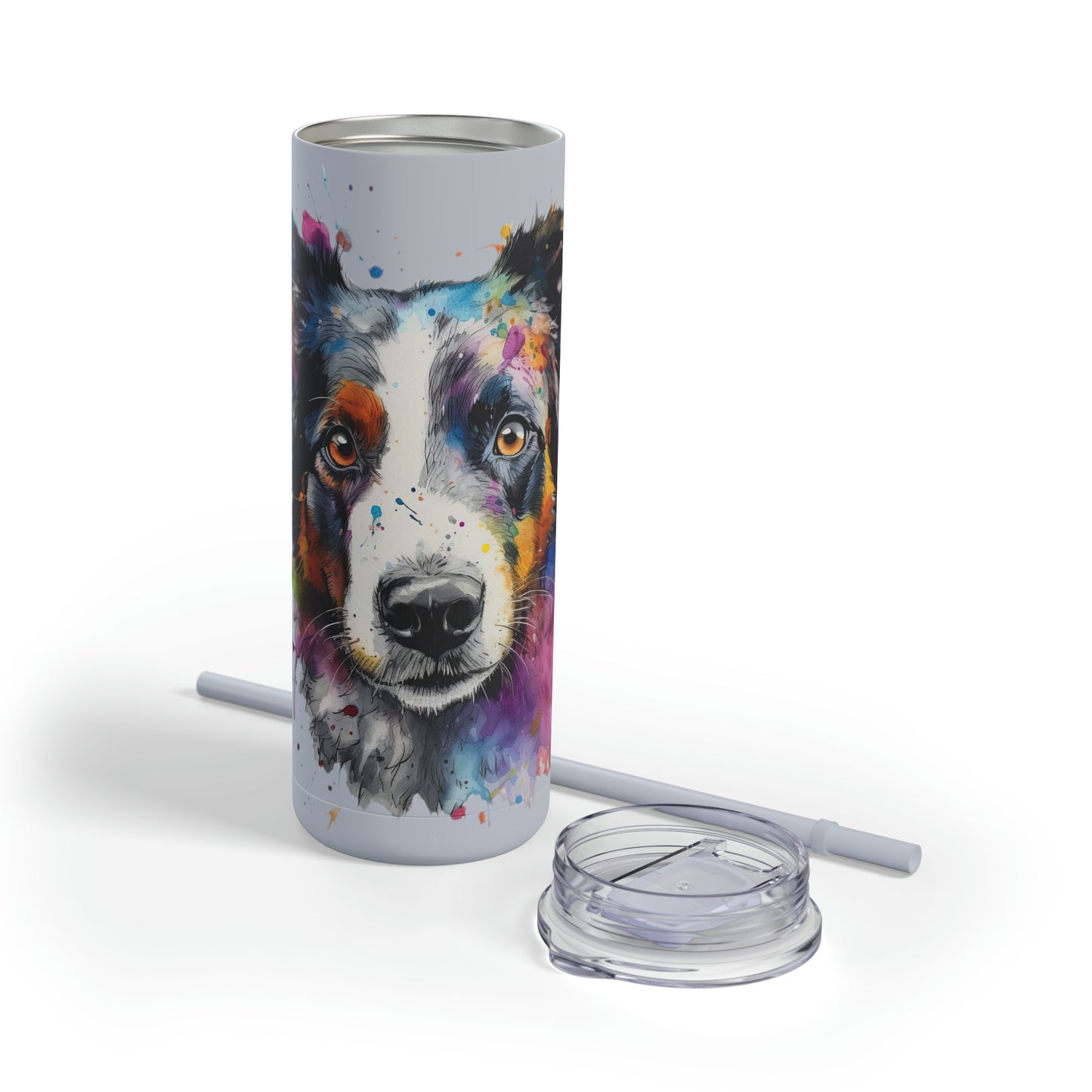 Border Collie 1 Maars Maker Skinny Matte Tumbler, 20oz