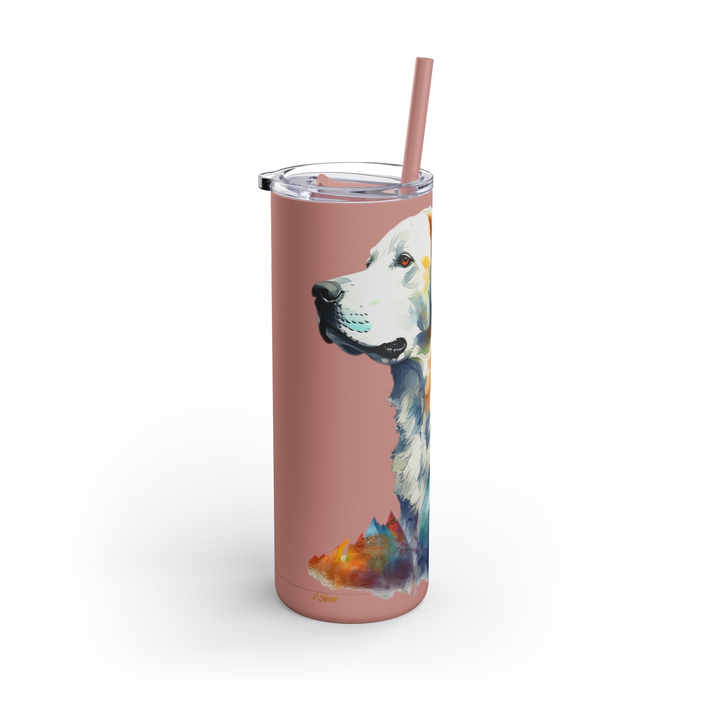 Greater Swiss Mountain Dog 5 Maars Maker Skinny Matte Tumbler, 20oz