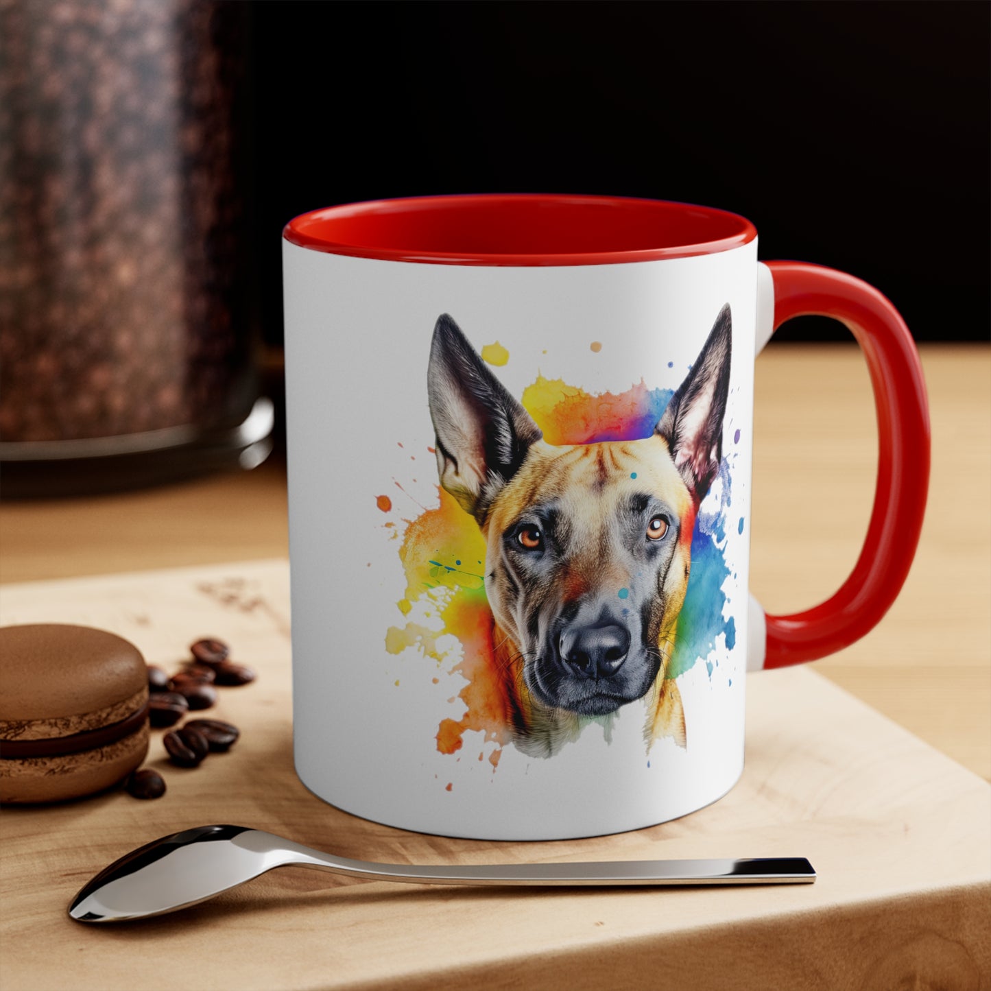 Belgium Malinois 3 Accent Mugs