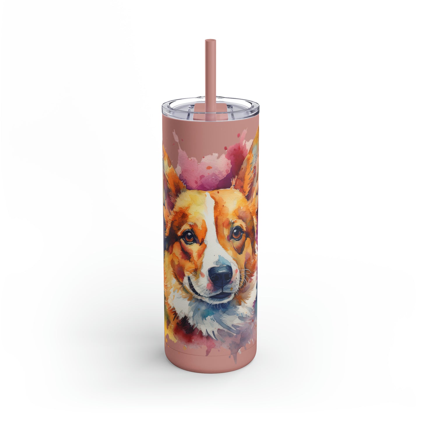 Pembroke Welsh Corgi 1 Maars Maker Skinny Matte Tumbler, 20oz