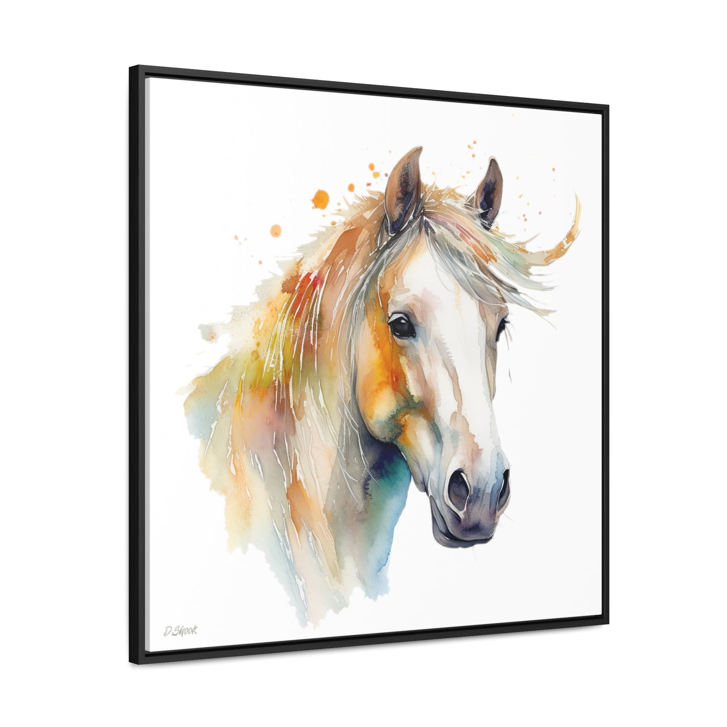 Horse Rescue 21 Gallery Canvas Wraps, Square Frame