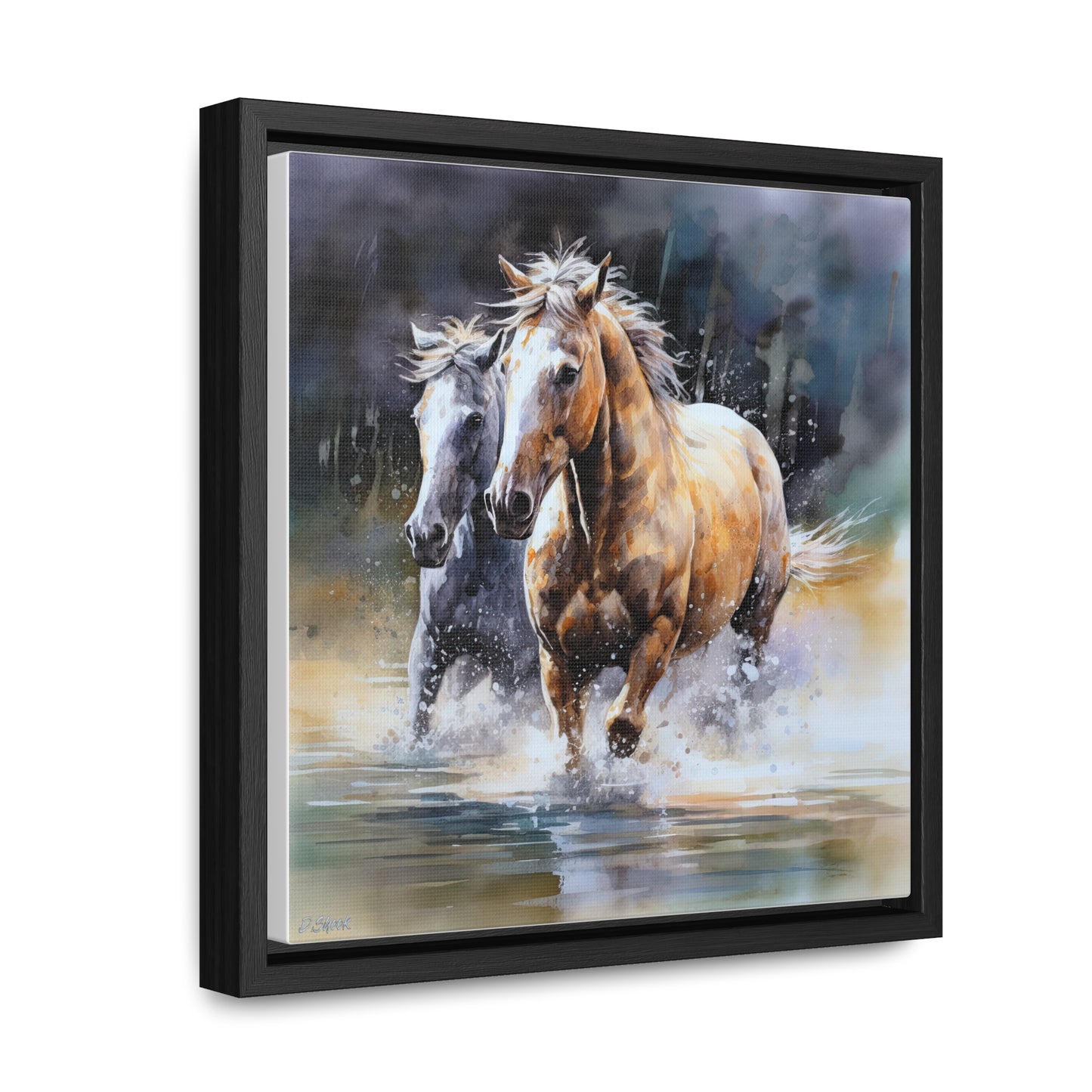 Horse Rescue 18 Gallery Canvas Wraps, Square Frame