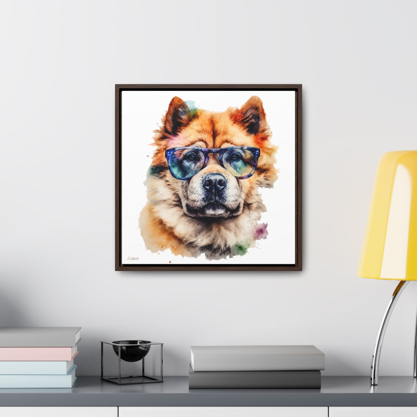 Chow Chow 5 Gallery Canvas Wraps, Square Frame