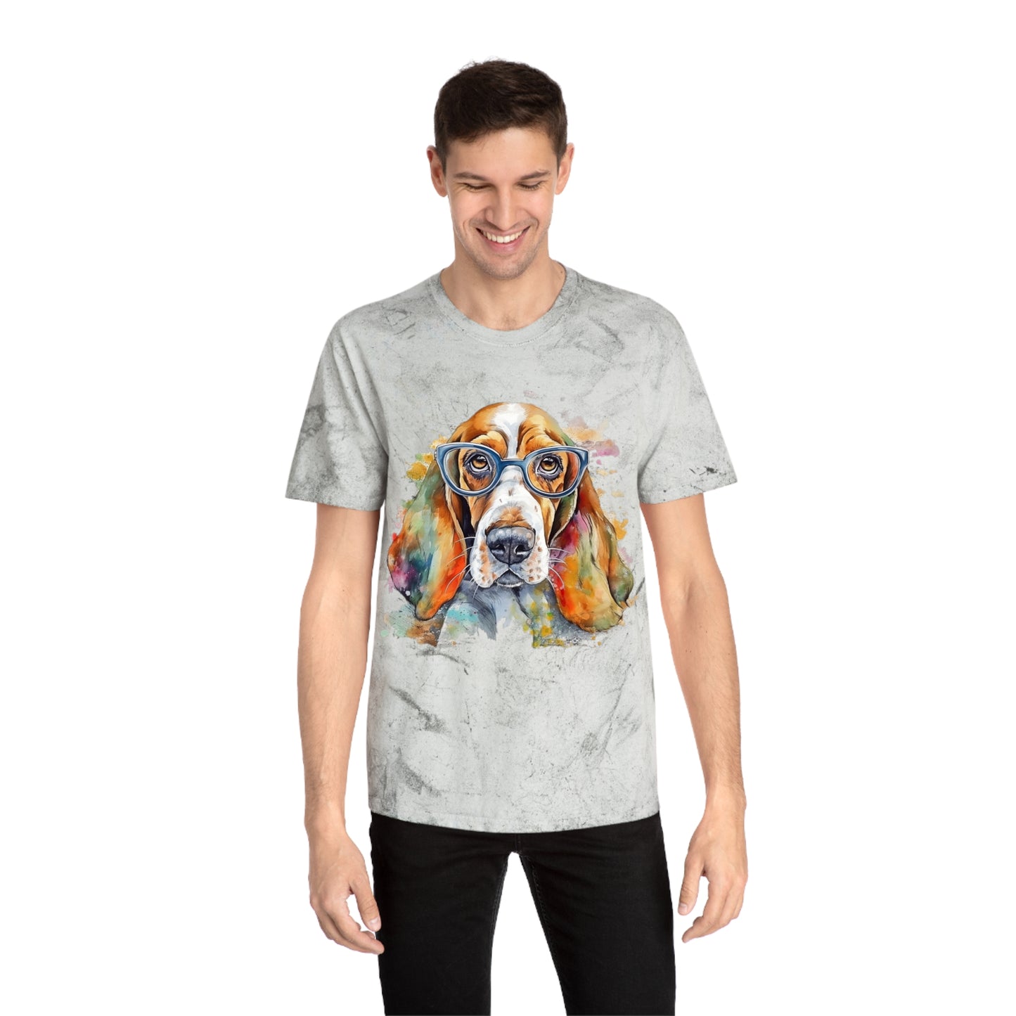 Basset Hound 5 Unisex Color Blast T-Shirt