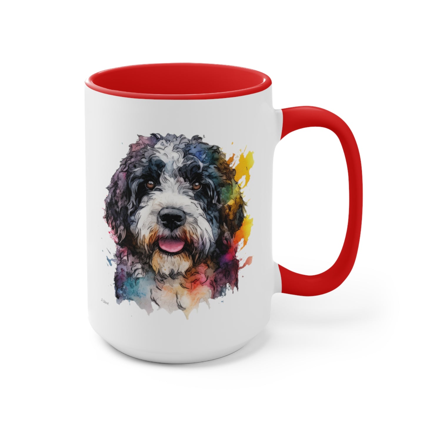 Portuguese Water Dog 2 Accent Mugs