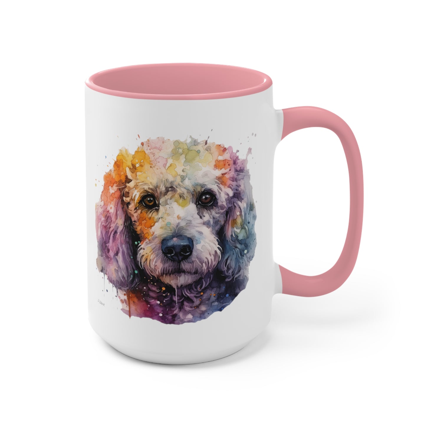 Poodle 1 Accent Mugs