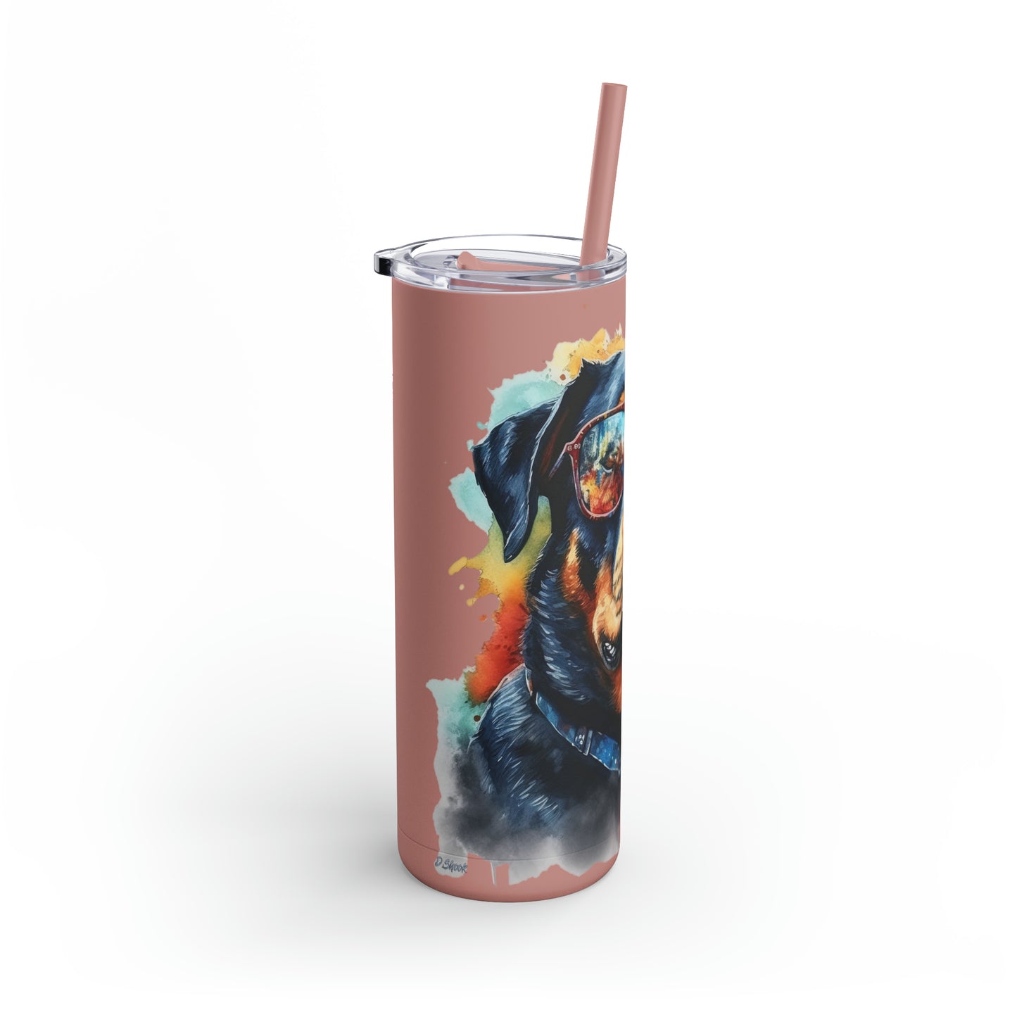 Rottweiler 6 Maars Maker Skinny Matte Tumbler, 20oz