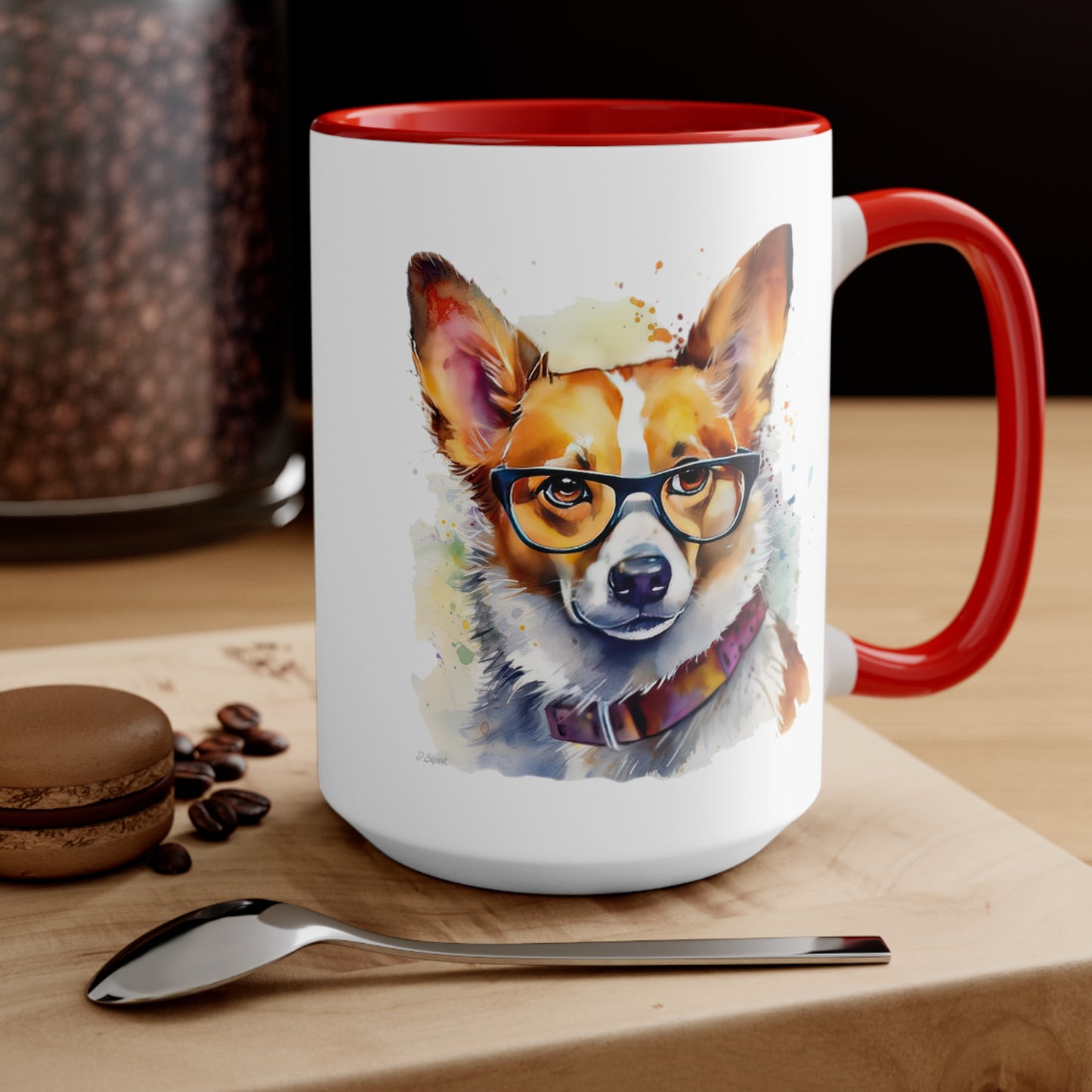 Pembroke Welsh Corgi 4 Accent Mugs
