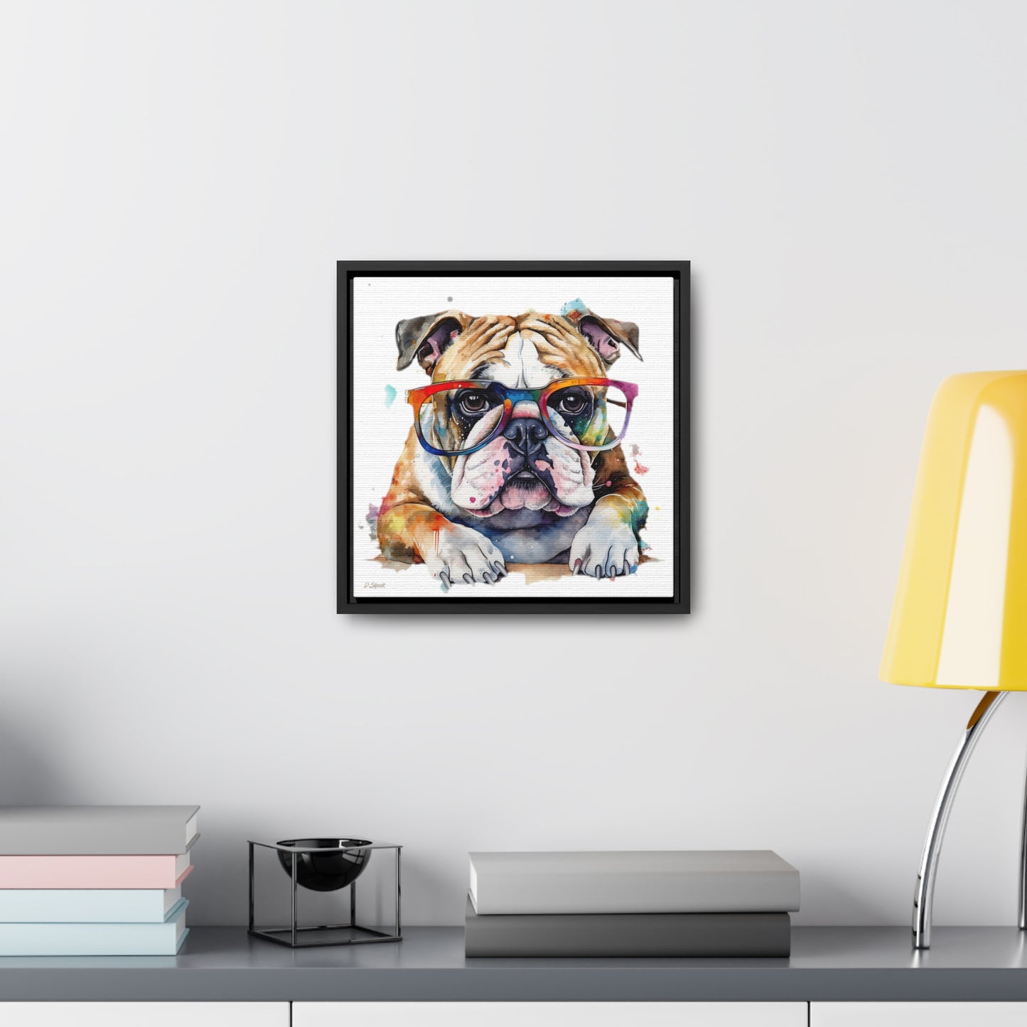 bulldog 5 Gallery Canvas Wraps, Square Frame