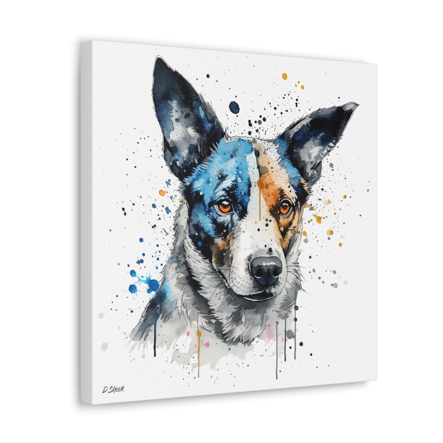 Blue Heeler 1 Canvas Gallery Wraps