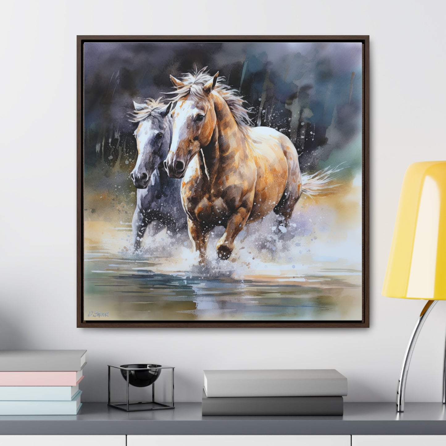 Horse Rescue 18 Gallery Canvas Wraps, Square Frame